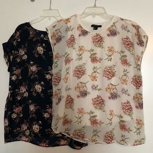 Forever 21 floral blouses